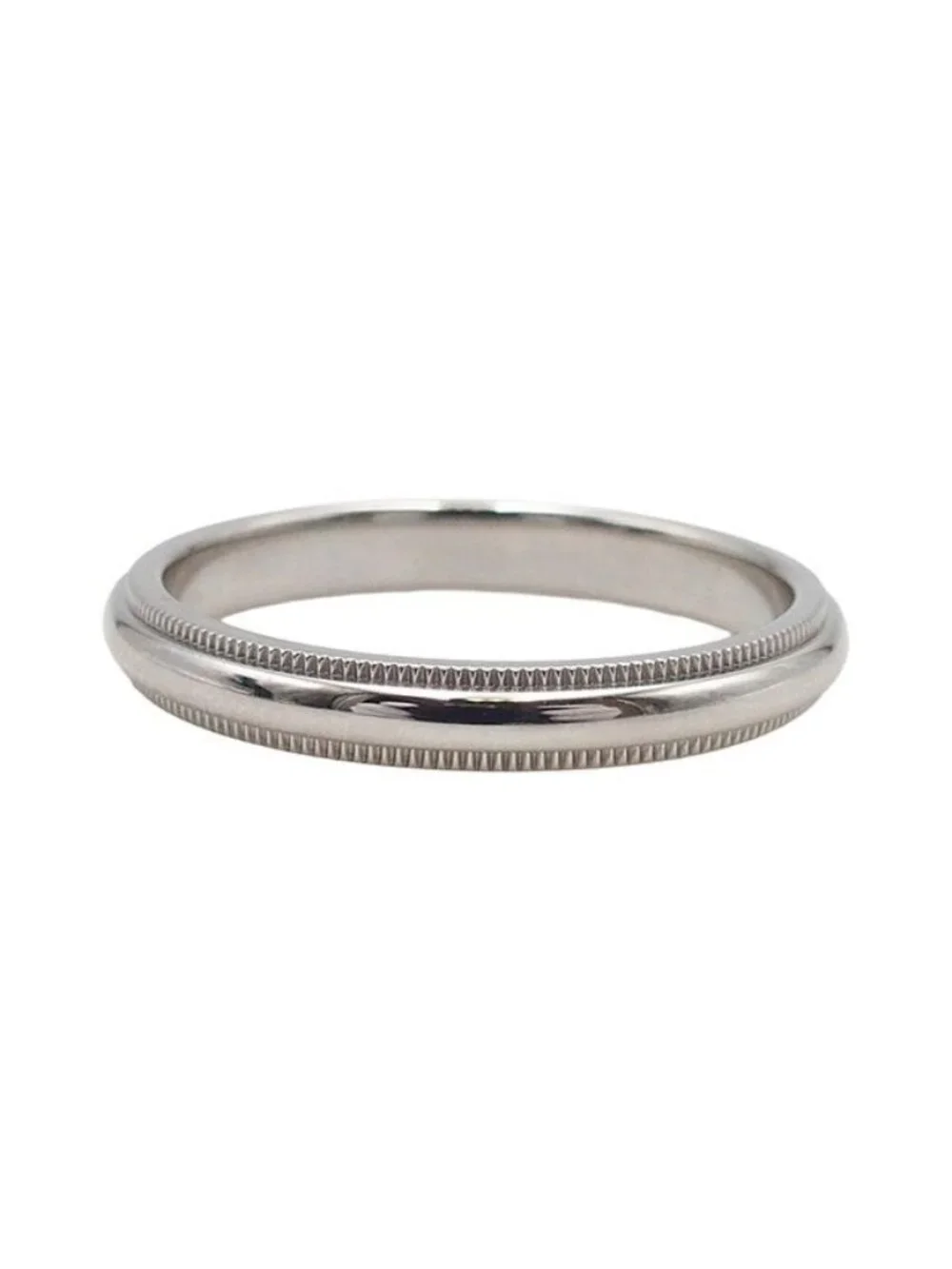 Tiffany & Co Milgrain Band Platinum 950 Ring